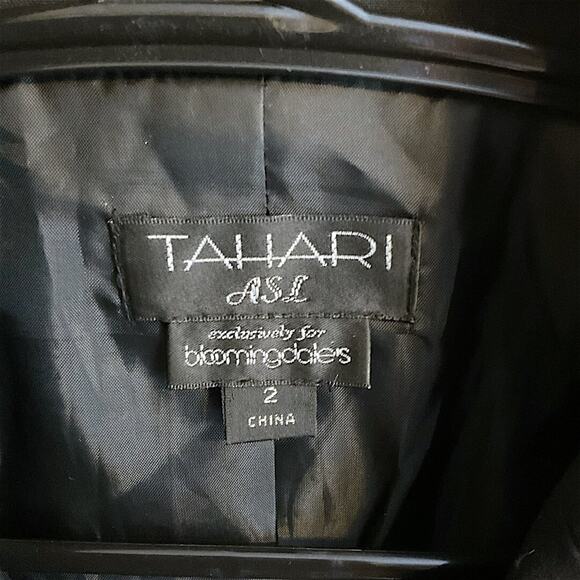 Tahari ASL Exclusively for Bloomingdale’s Black Notched Collar Size 2 Blazer - Picture 2 of 9